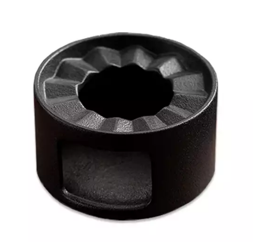 Czarny ceramiczny podgrzewacz okragly do dzbanka na herbate