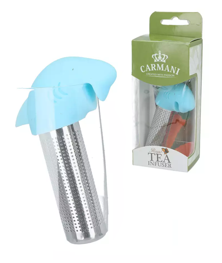 Zaparzacz do herbaty Niebieski Rekin w opakowaniu Carmani