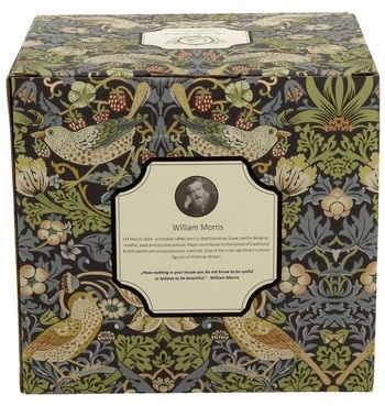 Ozdobne pudełko z motywem Strawberry Thief projektu Morrisa