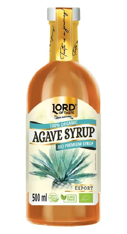 Syrop z agawy BIO Lord of Taste w butelce 500 ml.