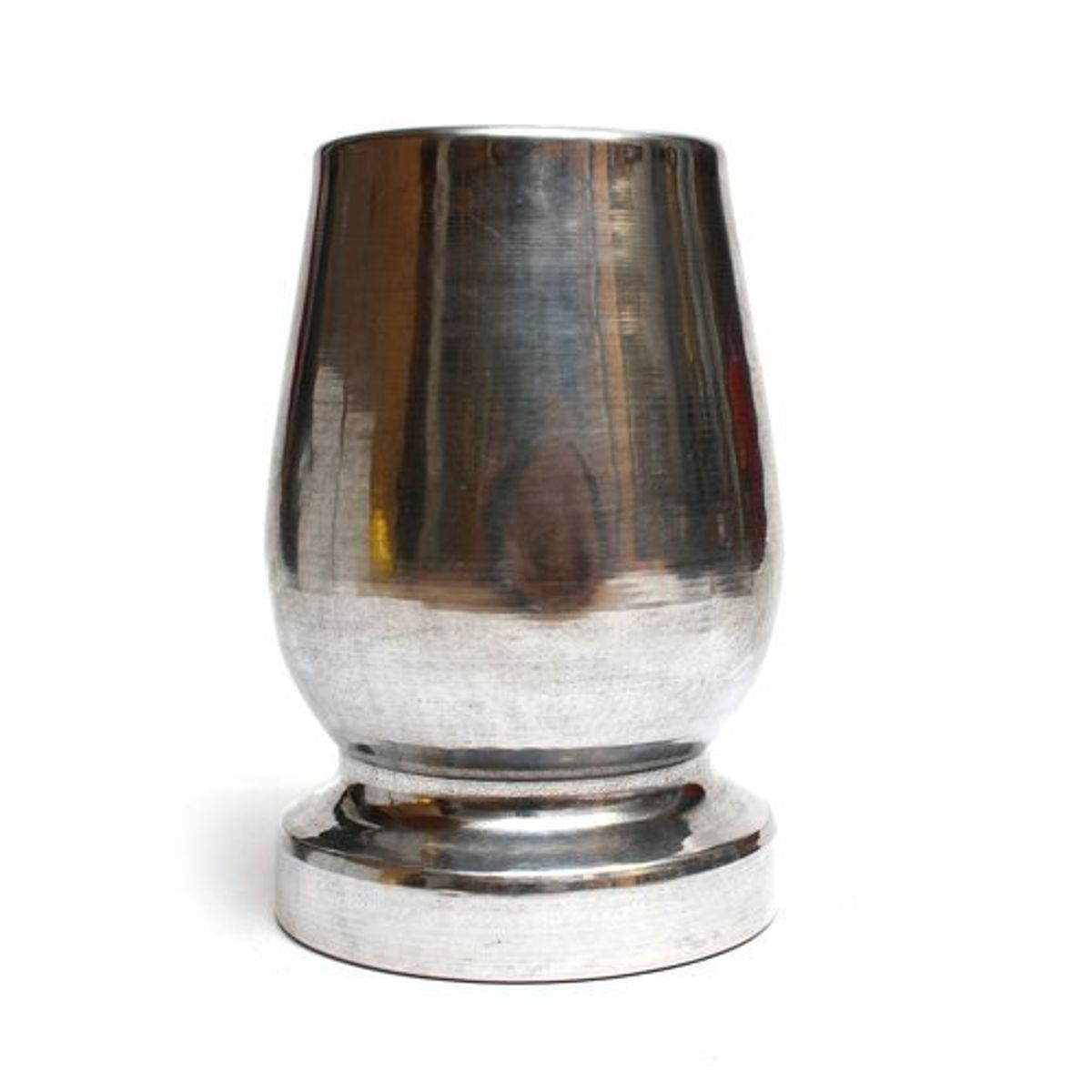 Drewniane matero Palo Santo Cono z metalowym wykończeniem – widok z boku.