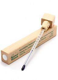 Termometr do parzenia herbaty w drewnianym etui