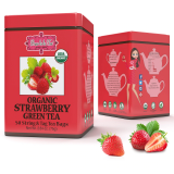 ORGANIC STRAWBERRY GREEN TEA - w saszetkach 50 x 1,5 g