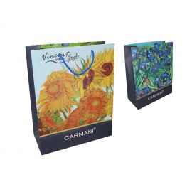 Torba prezentowa mała - Van Gogh Sunflowers/Irises - 25x20x10 cm