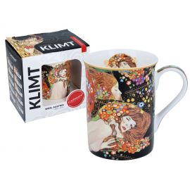 Porcelanowy kubek - Gustav Klimt Water Serpents II - 400 ml