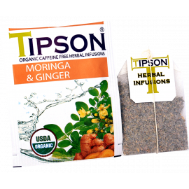 Herbata ziołowa Moringa & Ginger w saszetkach 25x1,5g