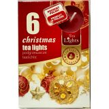Podgrzewacz Tea Light - Christmas - 6 szt.