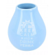 Matero ceramiczne niebieskie 350 ml - Keep Calm And Drink Yerba
