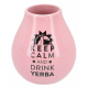 Matero ceramiczne różowe 350 ml - Keep Calm And Drink Yerba