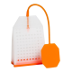 Zaparzacz silikonowy - pomarańczowa torebka