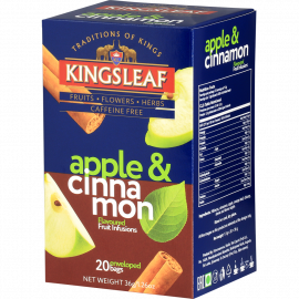 KINGSLEAF Apple & Cinnamon saszetki - 20 x 1,8 g