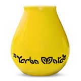Matero ceramiczne z napisem - żółte