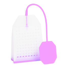 Zaparzacz silikonowy - różowa torebka