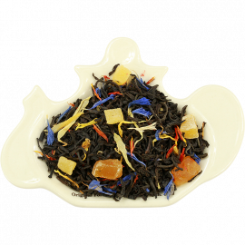 Czarna herbata cejlońska z dodatkiem mango, ananasa, chabru, nagietka i krokosza barwierskiego - 50 g