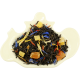 Czarna herbata cejlońska z dodatkiem mango, ananasa, chabru, nagietka i krokosza barwierskiego - 50 g