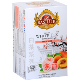 WHITE TEA - PEACH ROSE saszetki - 20 x 1,5 g