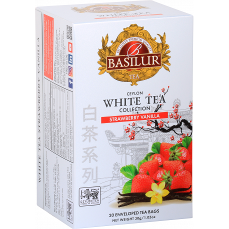 WHITE TEA - STRAWBERRY VANILLA saszetki - 20 x 1,5 g