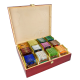 Herbaciarka drewniana ekspozytor - 120 saszetek - MAHOŃ