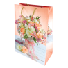 Torebka prezentowa bukiet róż - WZÓR 2 - 32x25x11 cm