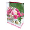Torebka prezentowa bukiet róż - WZÓR 3 - 32x25x11 cm