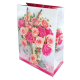 Torebka prezentowa bukiet róż - WZÓR 4 - 32x25x11 cm