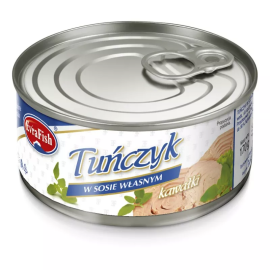 EvraFish - Tuńczyk - Kawałki w sosie własnym z wodą - 170 g