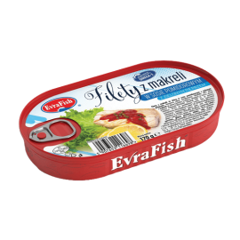 EvraFish - Filety z makreli w sosie pomidorowym z zielonym pieprzem - 170 g