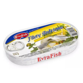 EvraFish - Filety śledziowe w oleju - 170 g
