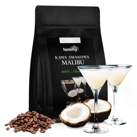 Tommy Cafe - ziarnista kawa smakowa Malibu - 250 g