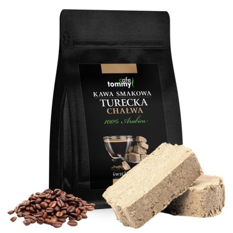 Tommy Cafe - ziarnista kawa smakowa Turecka Chałwa - 250 g