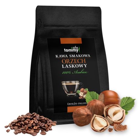 Tommy Cafe - ziarnista kawa smakowa Orzech Laskowy - 250 g