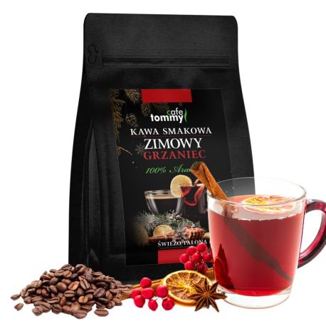 Tommy Cafe - ziarnista kawa smakowa Zimowy Grzaniec - 250 g