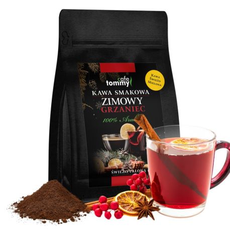 Tommy Cafe - mielona kawa smakowa Zimowy Grzaniec - 250 g
