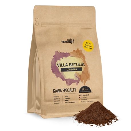 TOMMY CAFE - kawa mielona - Kawa Kolumbia Villa Betulia - 250 g