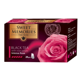 Herbata czarna z płatkami róży damasceńskiej - intensywna róża - Sweet Memories - 20 x 1,5 g