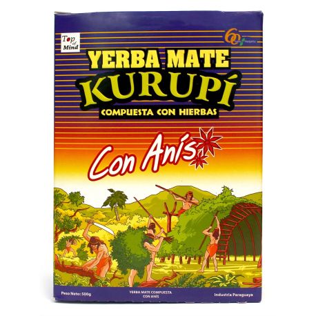 Kurupi - Yerba mate z imbirem, miętą i zieloną herbatą - 500 g