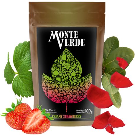 MONTE VERDE - Yerba Mate Creamy Strawberry - 500 g