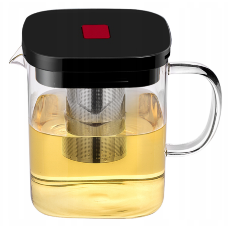 Szklany dzbanek z zaparzaczem do herbaty - 1000 ml
