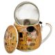 Kubek z zaparzaczem baryłka THE KISS Gustav Klimt - 430 ml