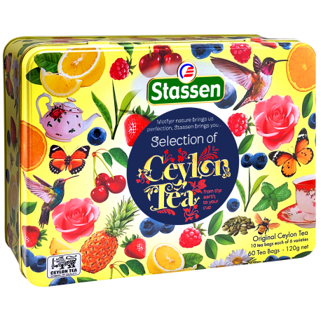 STASSEN - Selection of Ceylon Tea sasz. kop. puszka - 60 szt.