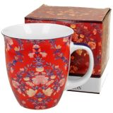 Kubek porcelanowy MANU RED - 650 ml