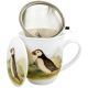 Kubek porcelanowy z zaparzaczem MASKONUR - 400 ml