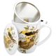 Kubek porcelanowy z zaparzaczem WILGI ZWYCZAJNE - 400 ml