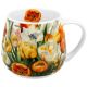 Kubek porcelanowy baryłka TULIPANY - 430 ml