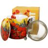 Kubek porcelanowy z zaparzaczem MODERN POPPIES - 450 ml