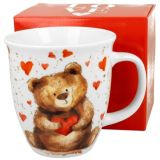 Kubek porcelanowy MIŚ Z SERCEM - 650 ml