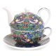 Tea For One William Morris - zestaw filiżanka + czajnik Blue Strawberry Thief
