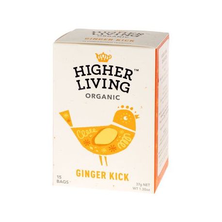 Higher Living Ginger Kick - herbata - 15 saszetek