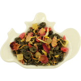 Zielona herbata cejlońska z delikatną mieszanką owoców ananasa, papai, płatkami róży i nagietka oraz nutą cytryny - 100 g