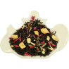 Czarna herbata cejlońska, liściasta, z dodatkiem jabłka, imbiru, trawy cytrynowej, chabru oraz z naturalnym aromatem z imbiru